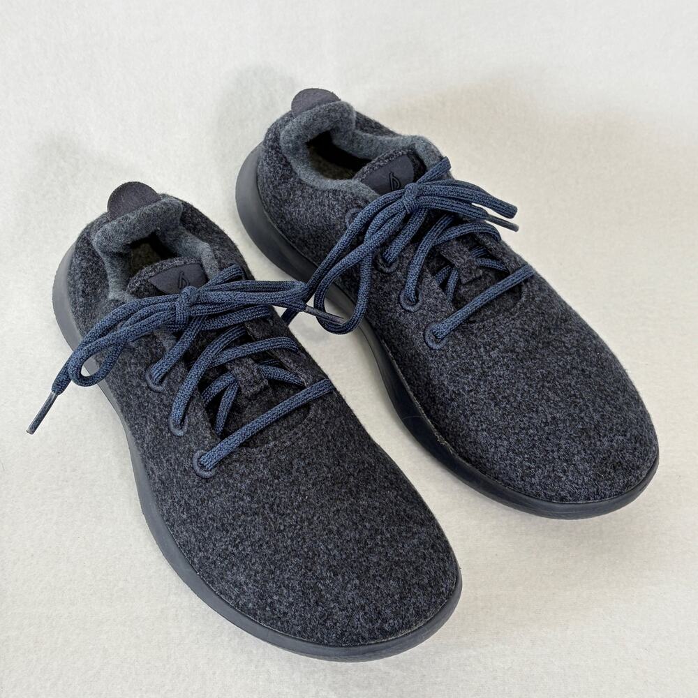 Allbirds Sneakers Womens 8 Navy Blue Wool Low Top Comfort Trainer Athletic Shoes - Picture 6 of 10